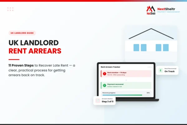 UK landlord managing rent arrears and late tenant payments